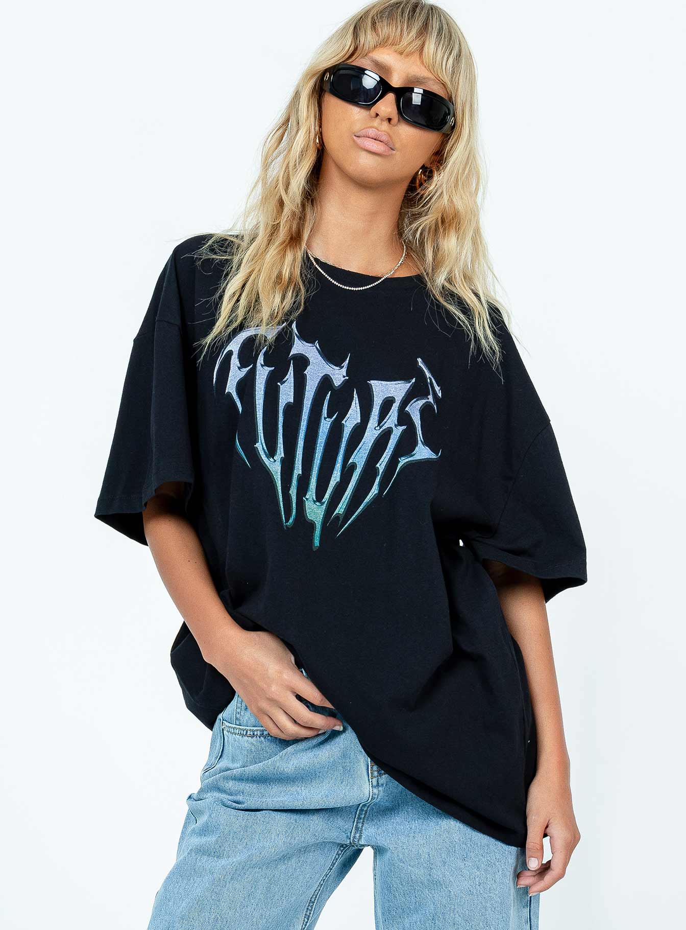 Future Oversize Tee Black